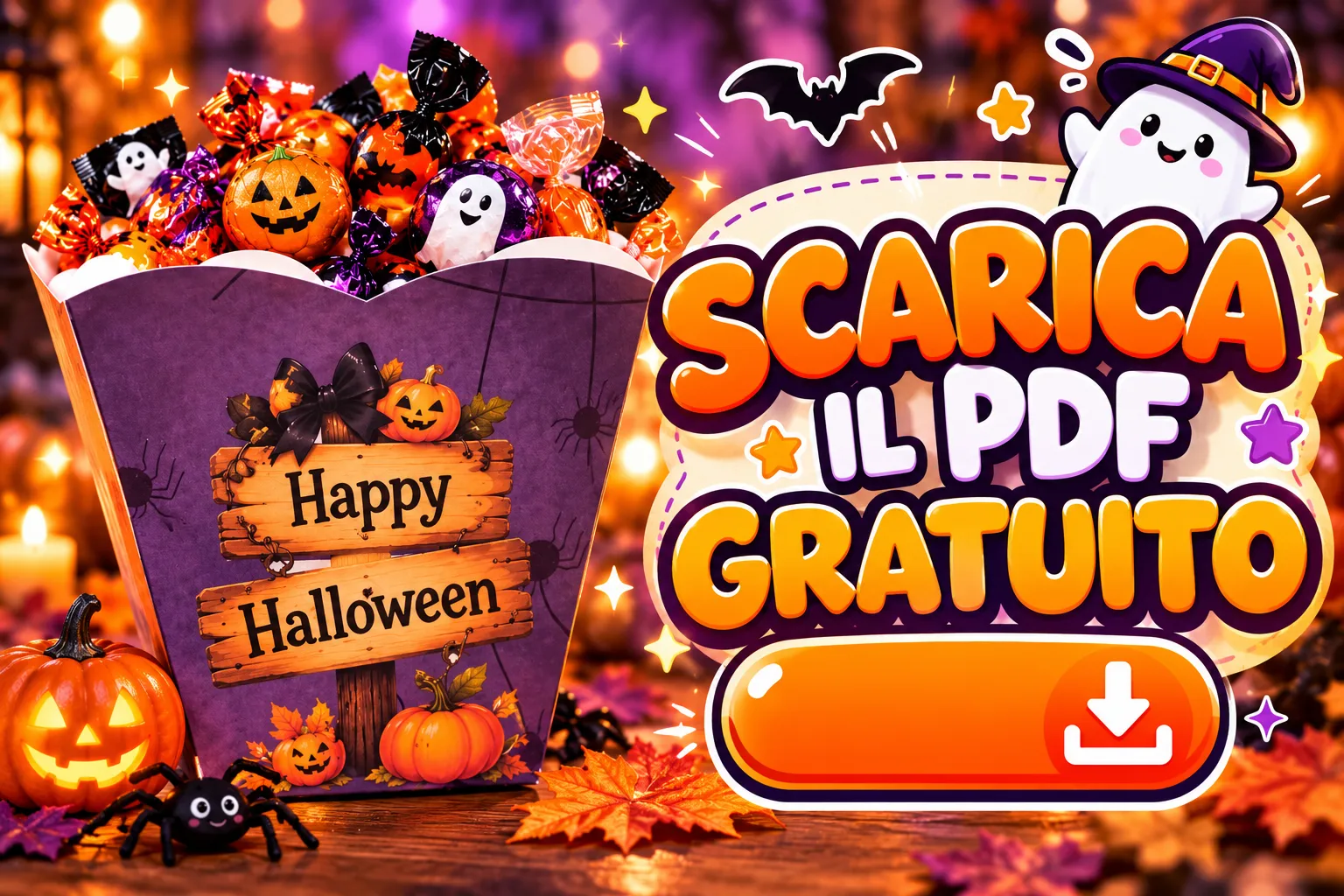 Scarica il box pop corn di Halloween!